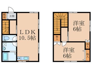 アーク霧ケ丘Ｂ棟の物件間取画像